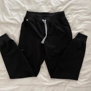 Figs Black Jogger Scrub Pants